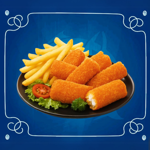 أصابع سمك مع البطاطا